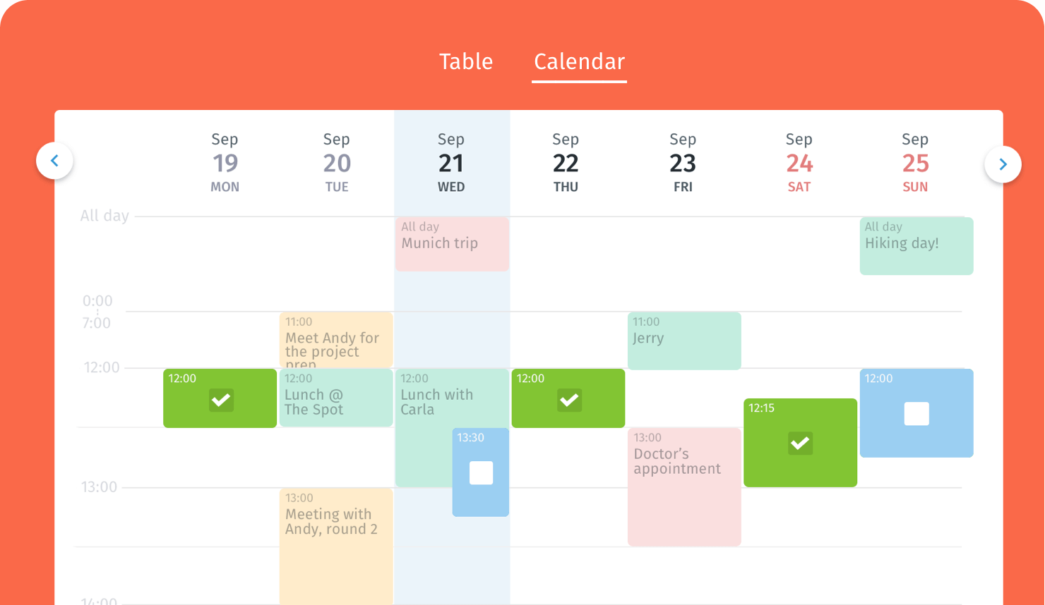 Beispiel Kalender-Integration