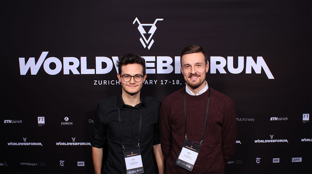 Alain Duss und Aaron Gerig am Worldwebforum 2019