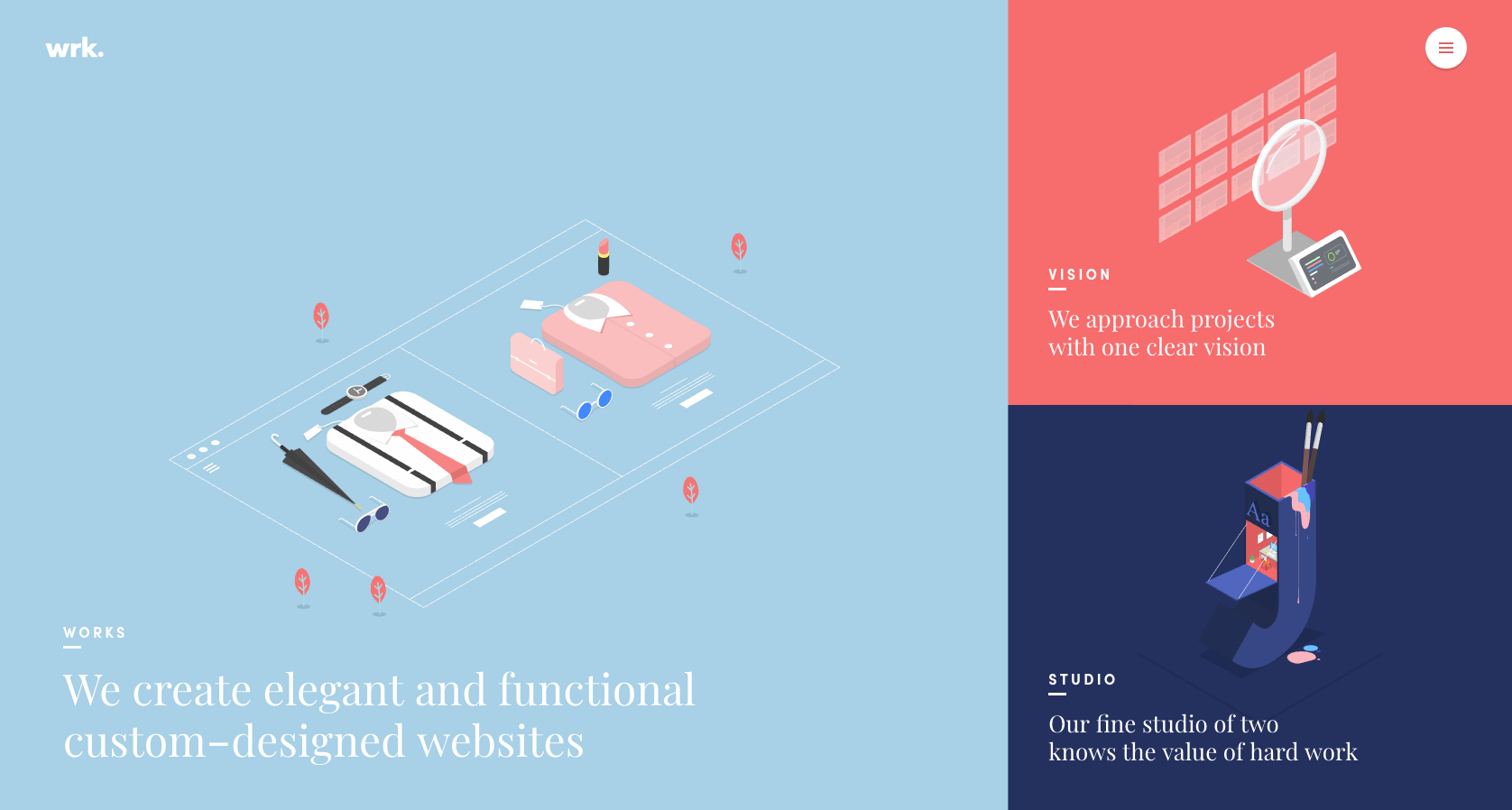 Illustrationen von einem modernen Webseiten-Design